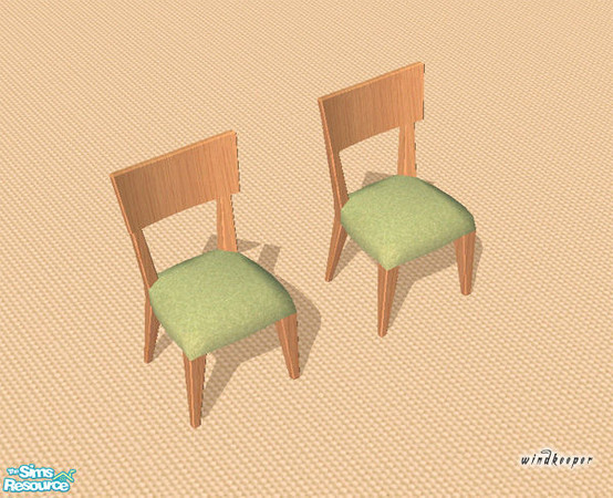 Sims 2 — "Selena" dining chair seat by TSR Archive — "Selena" dining chair seat