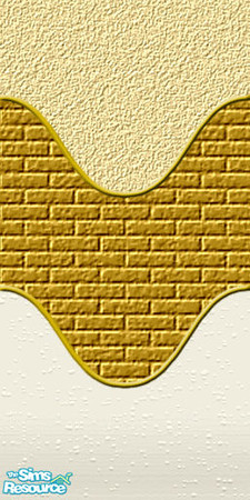 Sims 2 — Wavy Tan by speedyneo — Who says plastering has to be straight?