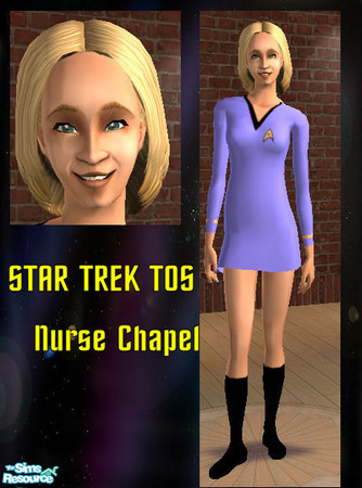 Sims 2 — Nurse Chapel by gigacganger — Star Trek TOS