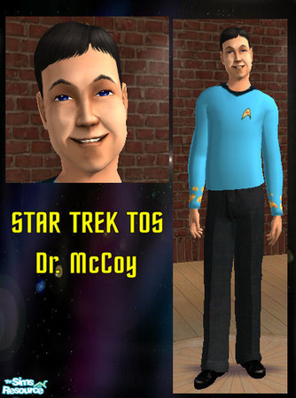 Sims 2 — Dr. McCoy by gigacganger — Bones