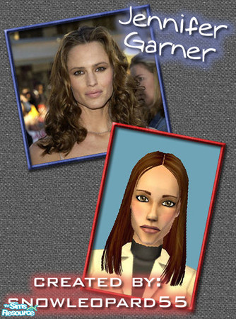 Sims 2 — Jennifer Garner by snowleopard55 — Star of Alias! New episodes are coming in January 2005; everybody watch so it