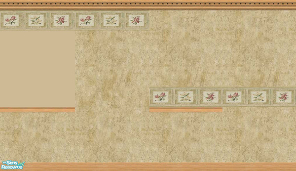 Sims 2 — VS P. 2 Pretty Floral Wallpaper Set by Vanilla Sim — This is Part 2 of the Pretty Floral series. It is a set of
