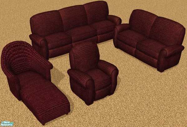 Sims 2 — living room set by Dawn1 — lounge chair and sofa set