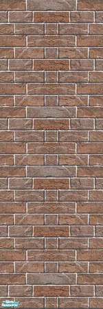Sims 2 — Brick Cream - Walnut by zvaella — Brick Walls for your sims. Enjoy! :)