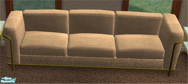 Sims 2 — Midlands Desert Sands Livingroom Set - Sofa by midland_04 — Zecutime Cityside Sofa, recolor takes care of the