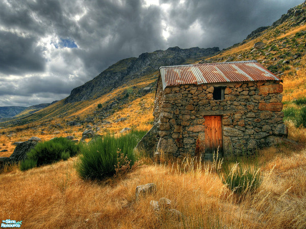 Sims 2 — Glacier Vale House Wall Mural by TrailRunner782 — A house in the mountains. 