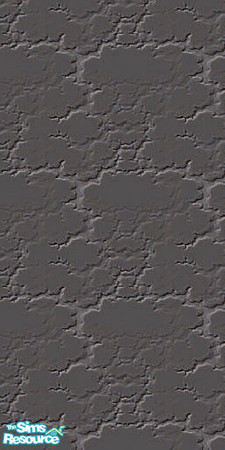 Sims 2 — Cracked Cement by hippiebill — Dark, cracked cement. Base for "half-shingle".