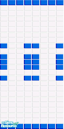 Sims 2 — Blue Repeating Bathroom Tile by sims4me — A blue tiled bathroom wall for your sims to enjoy! Created by