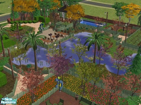 Sims 2 — Pleasantpark by oldmember_hanniepellen — Pleasantpark is a park for every Sim, where they can rest, play, swim,