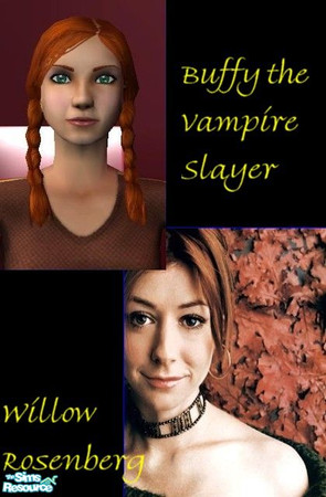 Sims 2 — Willow Rosenberg by SaraSidel — Willow from the series Buffy the Vampire Slayer. Picture from BuffyGuide.com