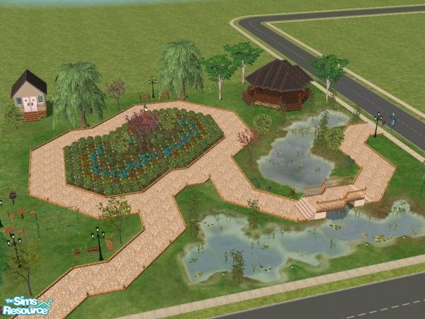 Sims 2 — Garden Escape by Crystalicious — A gorgeous community garden for all your sims to enjoy! Feel free to race your