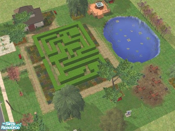 Sims 2 — O'Leary Community Park by atana — Come and enjoy the day outdoors!! Picnic, play chess, relax in the hot tub,