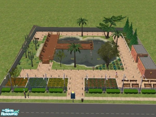 Sims 2 — Central Plaza by Bartfan09 — Have a great, relaxing time here at Central Plaza! Look at the great environment