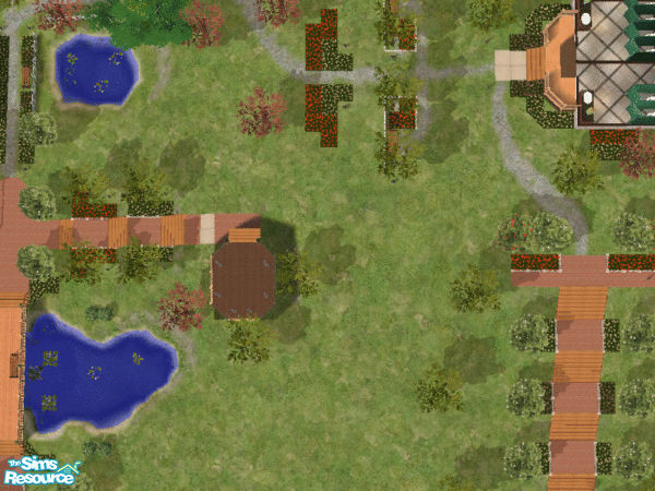 Sims 2 — Sunset Lake Community Park by the_obsessed_fan — A quiet place to smell the roses, relax by the lake, and enjoy