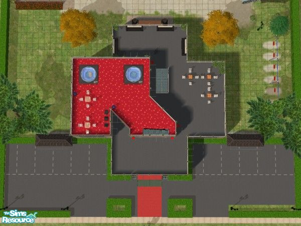 Sims 2 — RAMMSTEIN - ZONE by Ozzzy — A Cool All-in-One Community Lot !! Based on the German band "Rammstein"