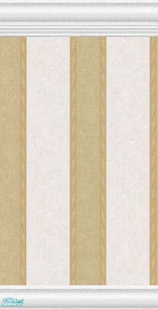 Sims 2 — Mixed Batch Stripe Wallpaper Collection - Stripe White Base White Gold by robbyngirl — Pretty set of wallpaper