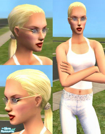 Sims 2 — Lara Love by Cori27 — This is my model for the gold glasses. She is being uploaded by request. Enjoy mhrsim!