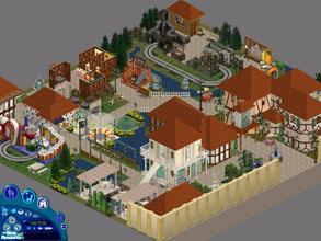 Sims 1 — Busch Gardens Europe Amusement Park by diamondnell — The whole family is sure to love this beautiful park. Brave