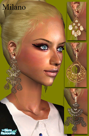 Sims 2 — Earrings by milanokat — ^_^