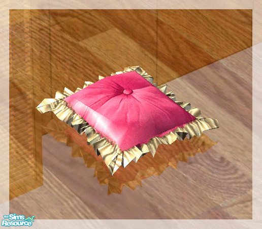 Sims 2 — Breeze Bedroom - floor cushion by kibanahnah — new mesh!