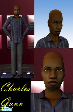 Sims 2 — Charles Gunn by SaraSidel — From the series "Angel". Vampire hunter turned lawyer (in the later