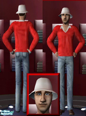 Sims 2 — Gilligan by Phadrae — Here's everyone's "little buddie" Gilligan, from Gilligan's Island. I made the
