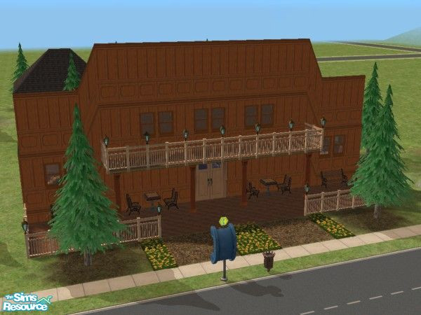 Sims 2 — Wild West General Store by Pinecat — This false front general store looks like it could have been in Deadwood in