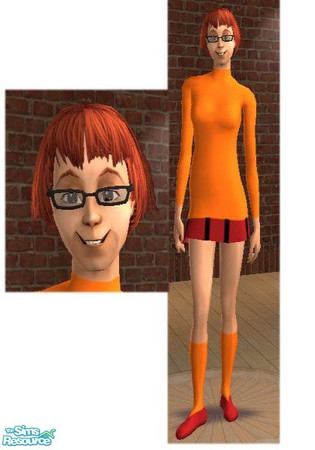 Sims 2 — Thelma by gigacganger — Scooby Doo