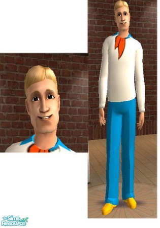 Sims 2 — Fred by gigacganger — Scooby Doo