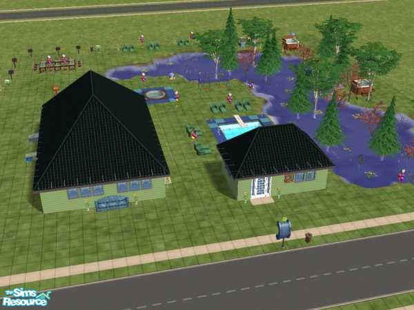 Sims 2 — Community Fun Park by whitedasies — A very nice place to go, to get away from it all. Enjoy natures scereny and