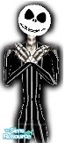 Sims 1 — Jack Skellington by ElviraVamp666 — Happy Halloween! Here is Jack Skellington! A little gift for you all.