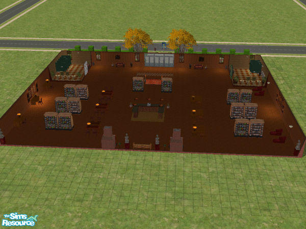 Sims 2 — PublicLibrary by paulajedi — This is the official public library! Complete with books (magazines), cozy