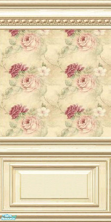 Sims 2 — jsf2PLEPKCRosesDeux by jsf — ParkLane paneling enhanced with egg and rope detail hold an inset of smaller scale