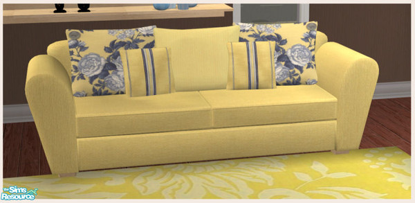 Sims 2 — Elegans Yellow - Sofa by Elize-37sims — Recolor of the Elegans living room