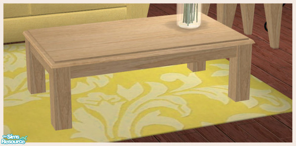 Sims 2 — Elegans Yellow - Coffee table by Elize-37sims — Recolor of the Elegans living room