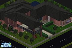 Sims 1 — Estatica's House made of brick #1 by estatica — When night comes, watch the lights :)