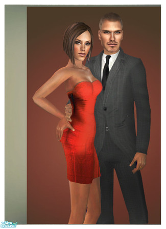 Sims 2 — Posh & Becks by ChazDesigns — David Beckham and Posh Spice Victoria Beckham