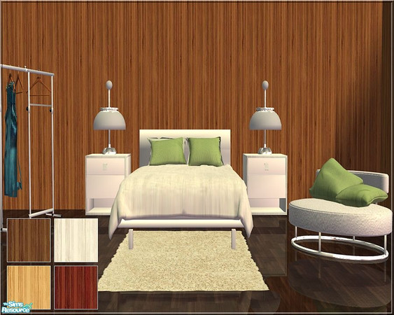 Sims 2 — Veronn Paneling Set by Veronn — Bamboo paneling set.
