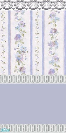 Sims 2 — The Hydrangea Collection - hydrangea lilac wallpaper 1 by ziggy28 — wallpaper 1