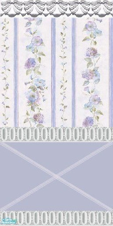Sims 2 — The Hydrangea Collection - hydrangea lilac wallpaper 3 by ziggy28 — 