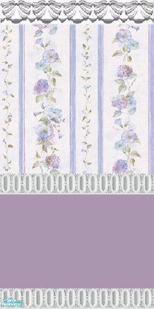 Sims 2 — The Hydrangea Collection - hydrangea purple wallpaper  1 by ziggy28 — 
