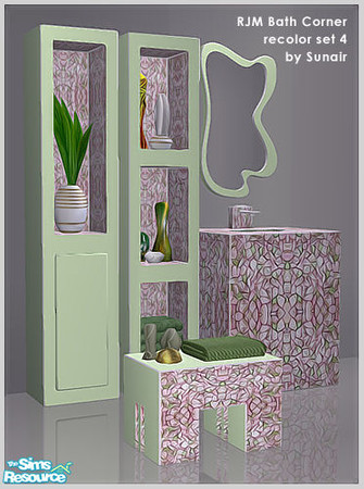 Sims 2 — RJM Bath Corner - Recolor set 4 by Sunair — RJM Bath Corner - Recolor set 4 (nature)
