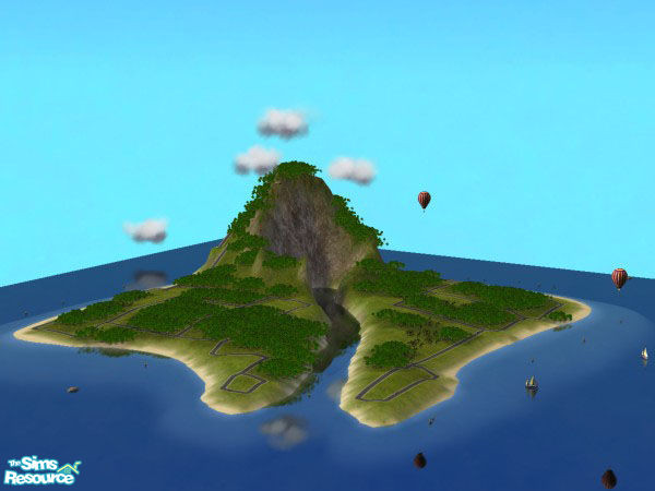 Sims 2 — Tropico 2 by SofijaDosen — Gun Camera Mod is not necessary for this \'hood. It is suitable for Beach Lot