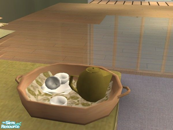 Sims 2 — Santiago Decorative Teaset by sailfindragon — Santiago Lounge Collection Decorative Teaset.