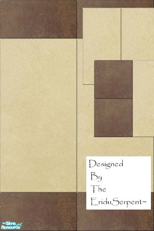 Sims 2 — Modern Wall Set 3 by eriduserpent — One tiled wall and two floor tiles. Designed By The EriduSerpent~