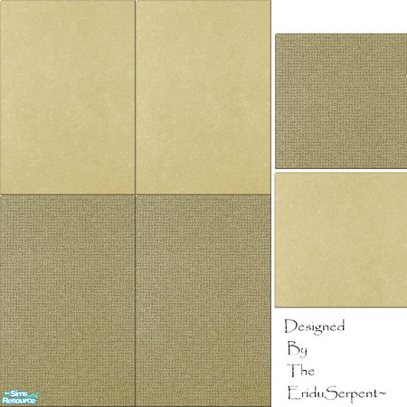Sims 2 — Modern  Wall Set 10 by eriduserpent — One block tiled wall and two floor tiles. Designed By The EriduSerpent~