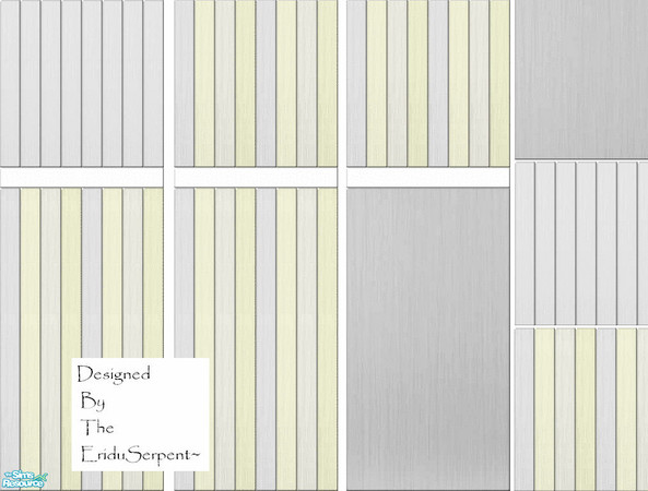 Sims 2 — Modern  Bathroom Wall Set 6 by eriduserpent — Three tiled walls & three floor tiles. Designed By The