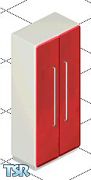 Sims 1 — Red Kitchen Fridge by Bea — Part of the Red Kitchen Set