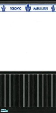 Sims 2 — MFG Toronto Maple Leafs with black panel by mightyfaithgirl — Toronto Maple leafs border