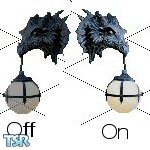 Sims 1 — Dragon Wall Sconce by DB — 